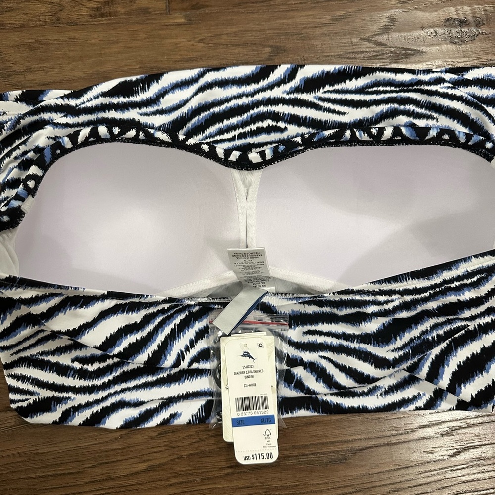 Tommy Bahama Zanzibar Shirred Bandini/Tankini 3 PIECE SET - Size XL/L - NWT $289 - Picture 5 of 13